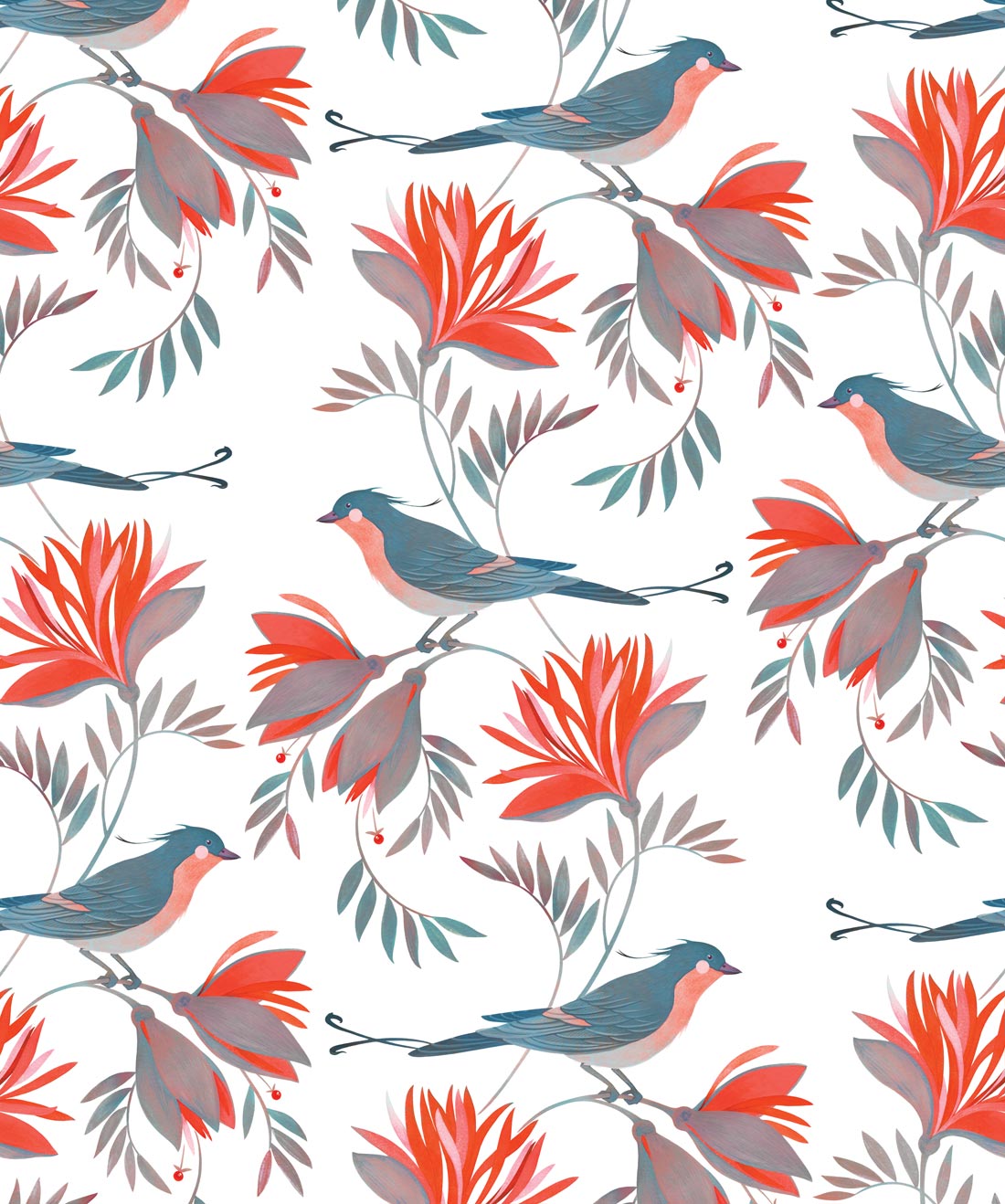 Winsome Wallpaper, Hot Berries
