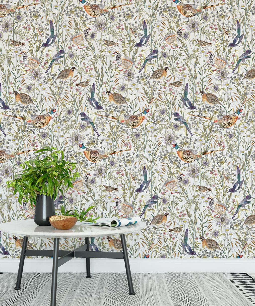 Woodland Birds Wallpaper