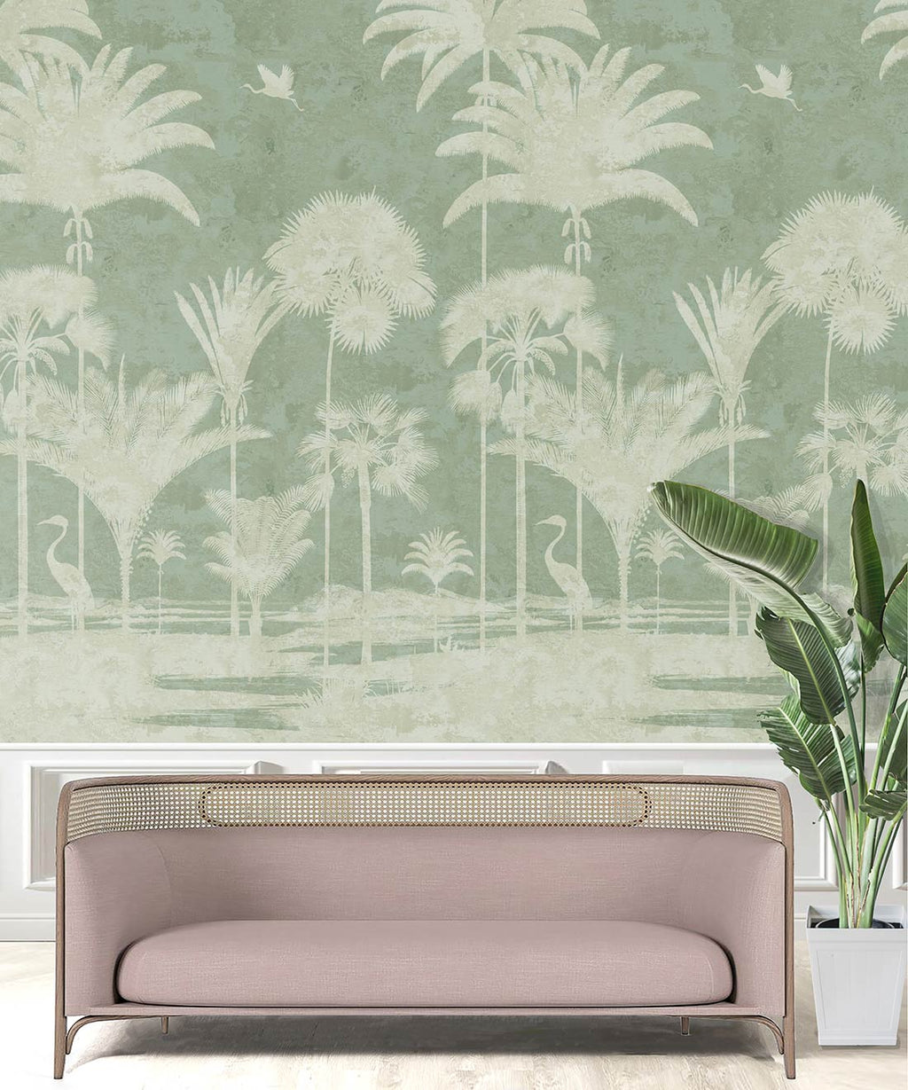 Shadow Palms Mural, Mint