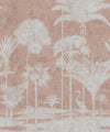 Shadow Palms Mural, Pink