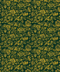 Damask Bloom Wallpaper, Green