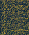 Damask Bloom Wallpaper, Prussian