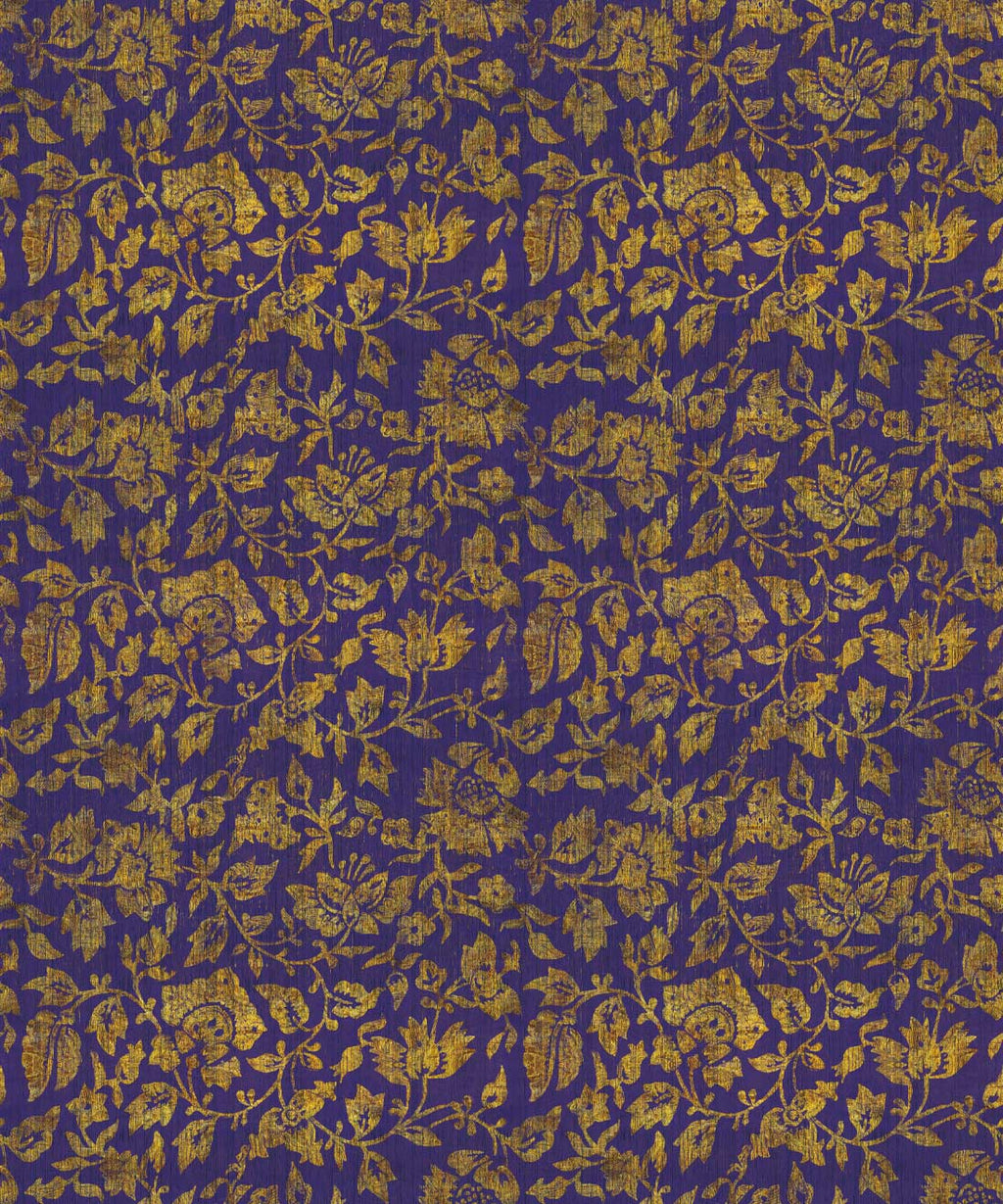 Damask Bloom Wallpaper, Violet