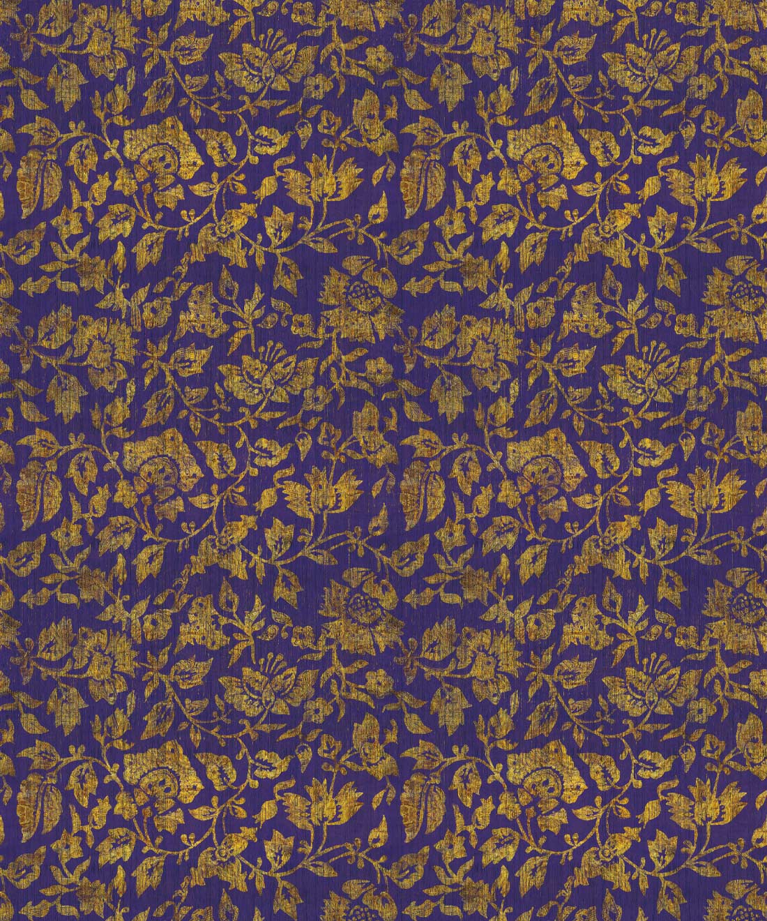 Damask Bloom Wallpaper, Violet