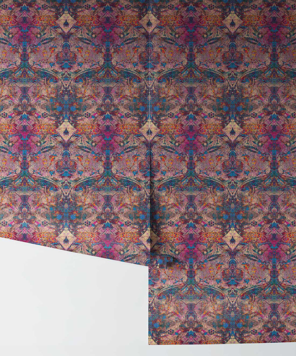 Damask Pomegranate Wallpaper, Jasper