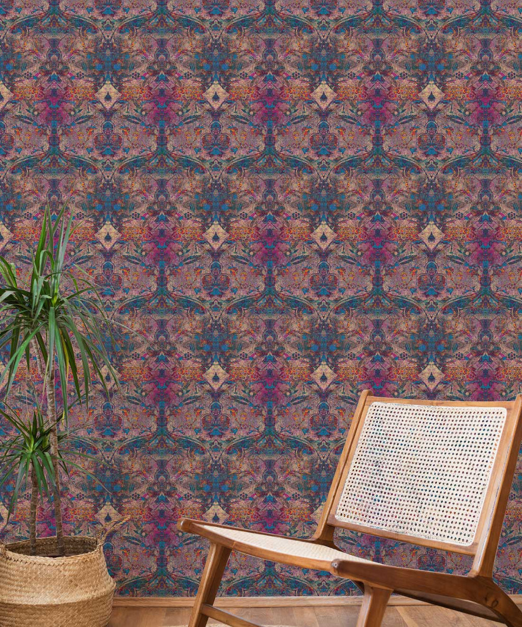 Damask Pomegranate Wallpaper, Jasper
