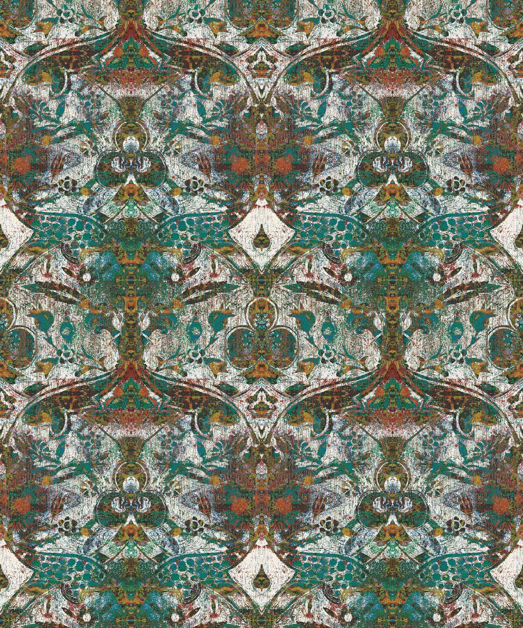 Damask Pomegranate Wallpaper, Pearl