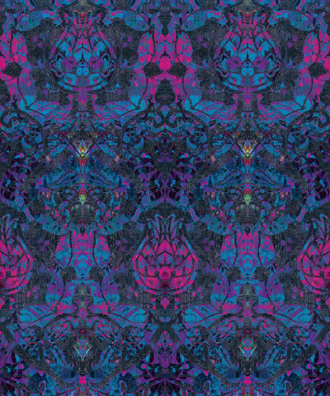 Damask Tulip Wallpaper, Agate