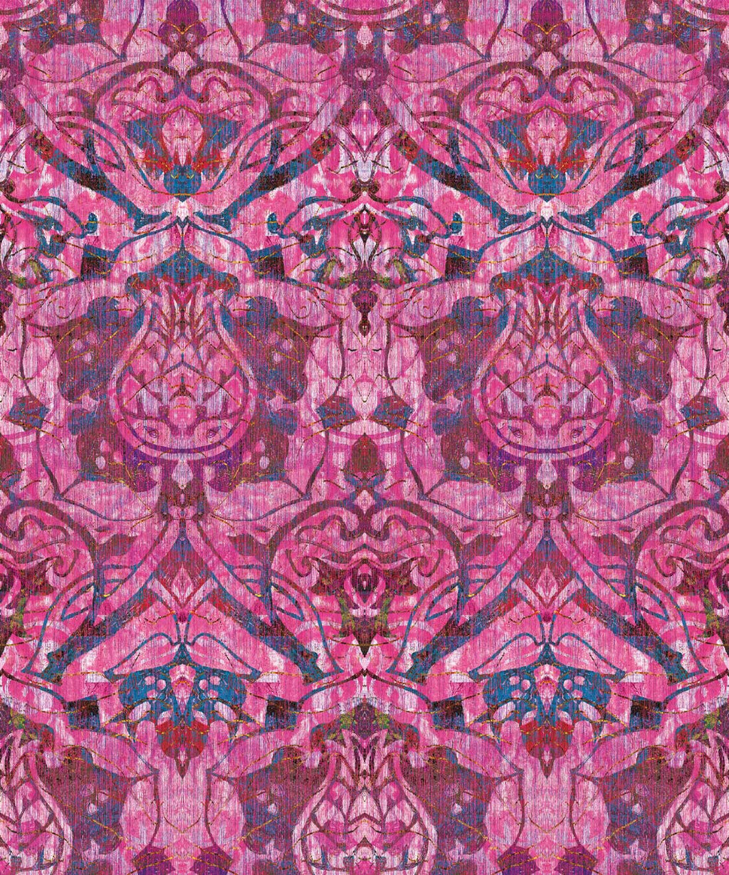 Damask Tulip Wallpaper, Amethyst