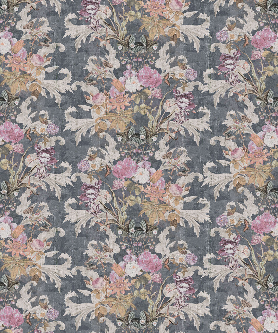 Efflorescence Wallpaper, Grey