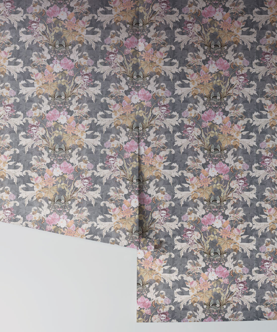 Efflorescence Wallpaper, Grey
