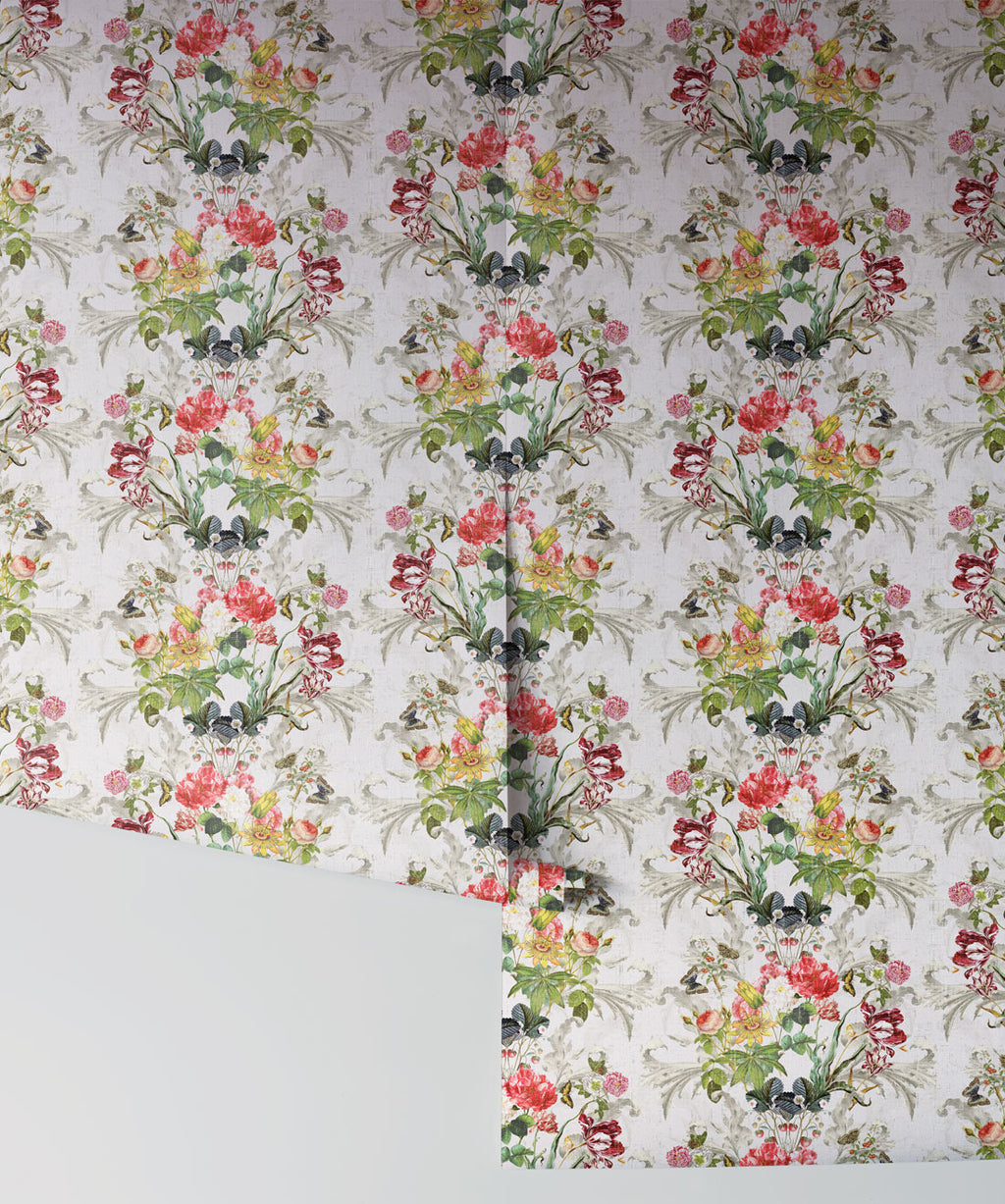 Efflorescence Wallpaper, White