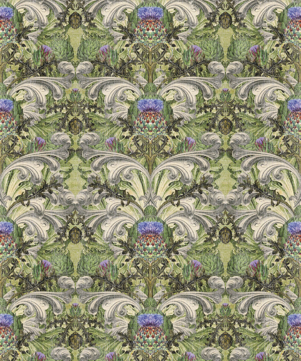 Thistle Wallpaper, Sage