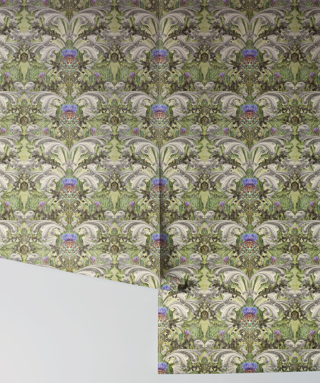Thistle Wallpaper, Sage