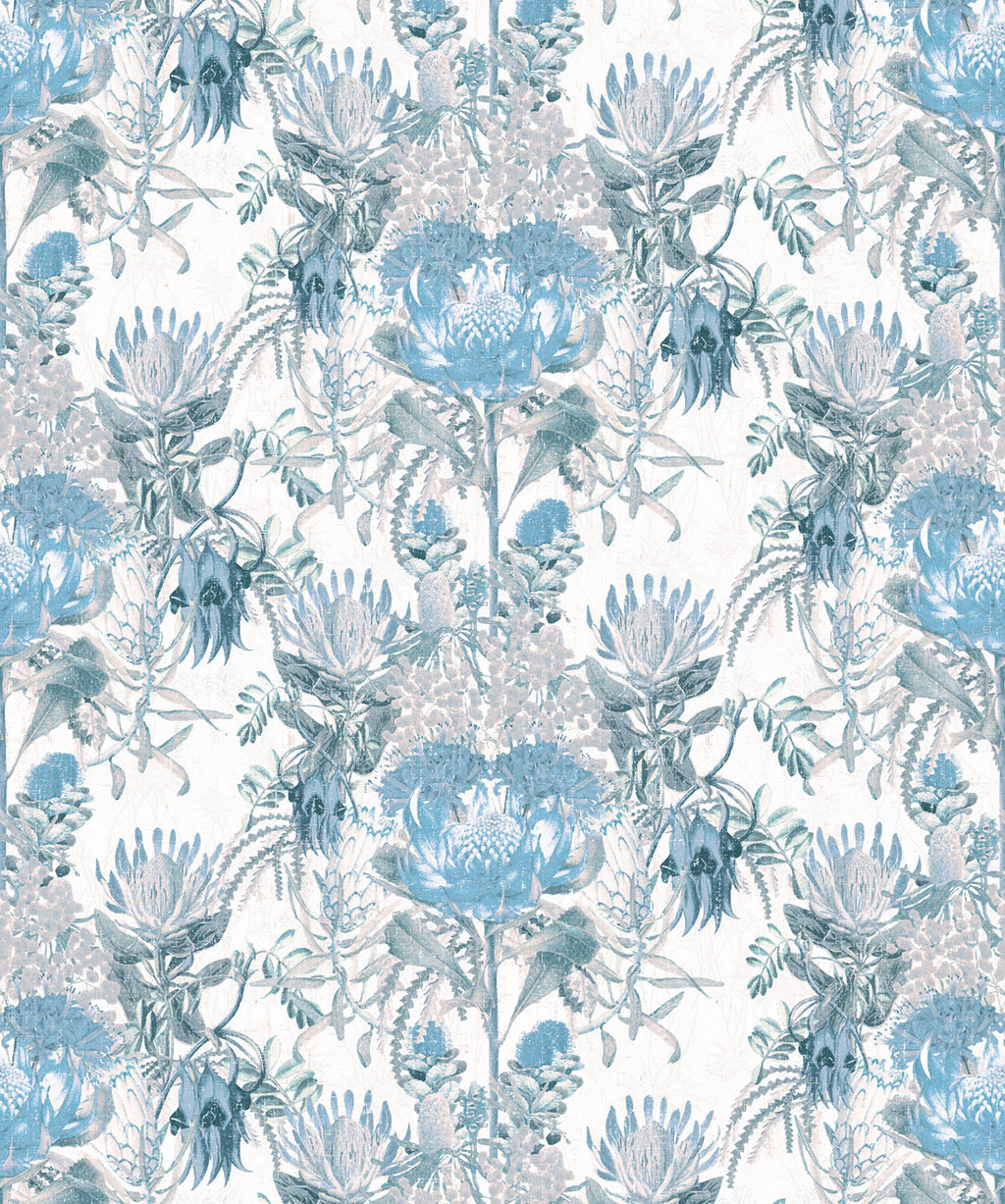 Australian Wild Flowers Wallpaper, Blue