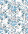 Australian Wild Flowers Wallpaper, Blue