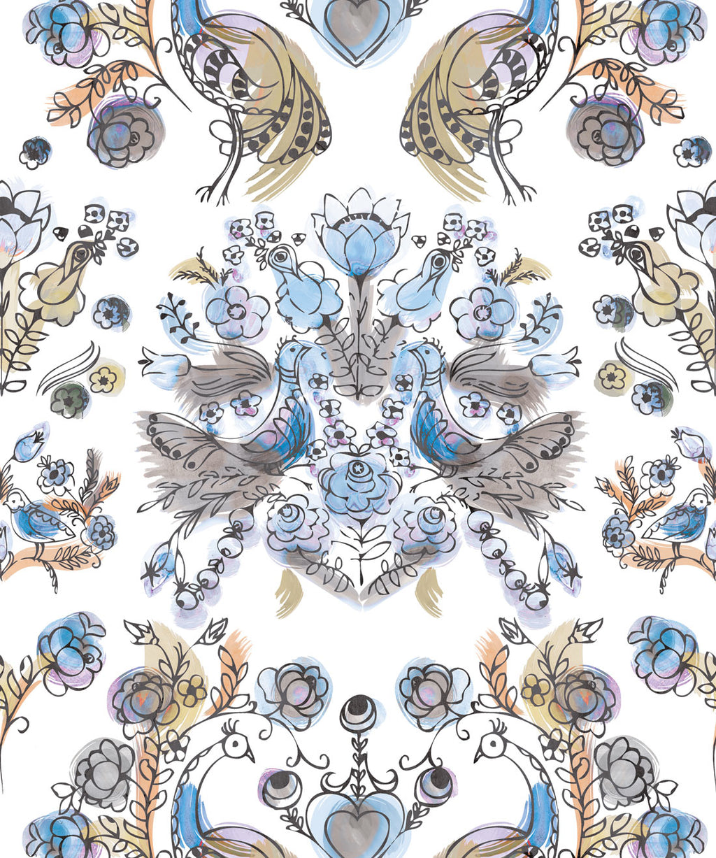 Briar Rose Wallpaper, Ming