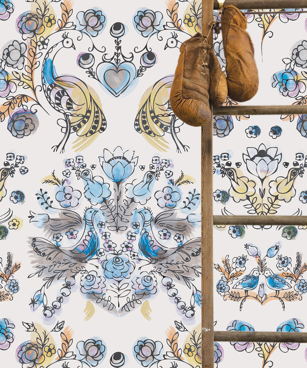 Briar Rose Wallpaper, Ming