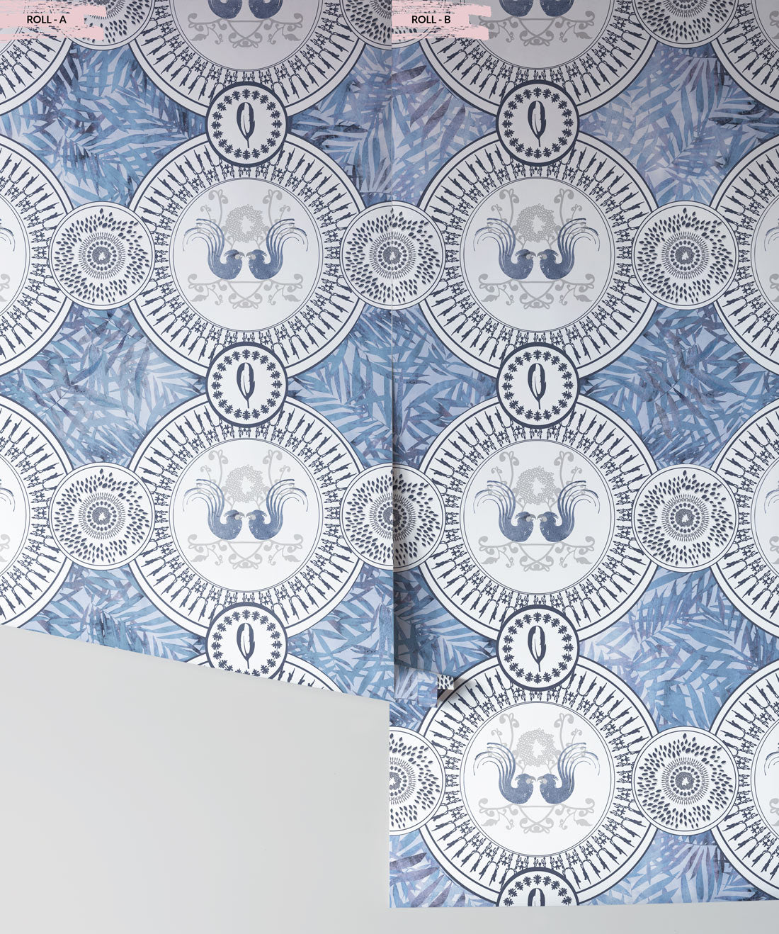 Parlour Paradiso Wallpaper, Denim