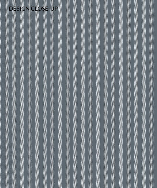 Ticking Stripe Wallpaper, Fog