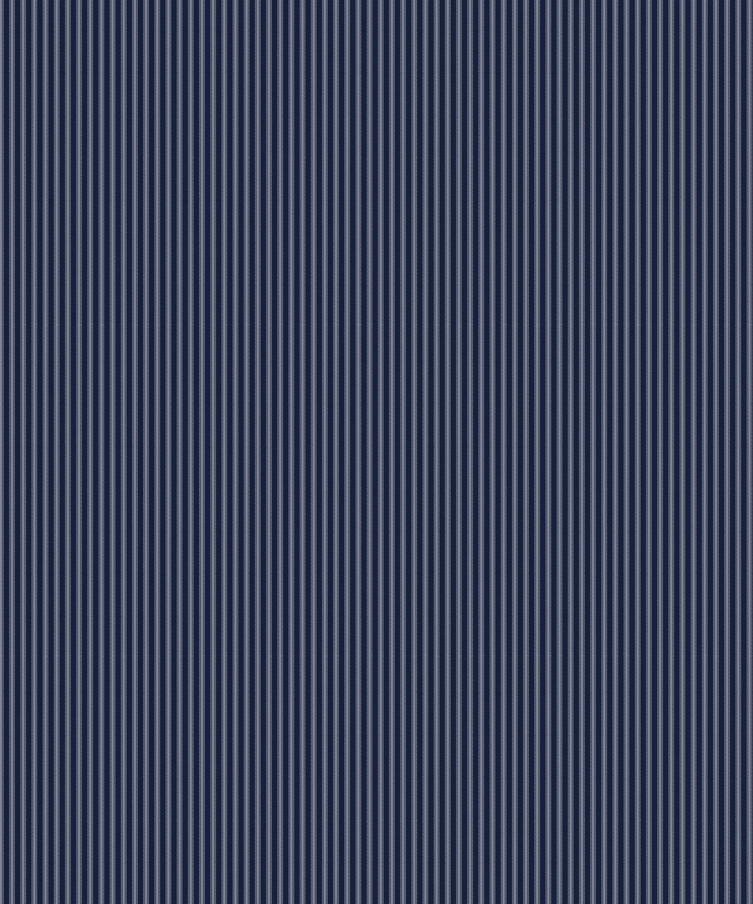 Ticking Stripe Wallpaper, Maastricht Blue