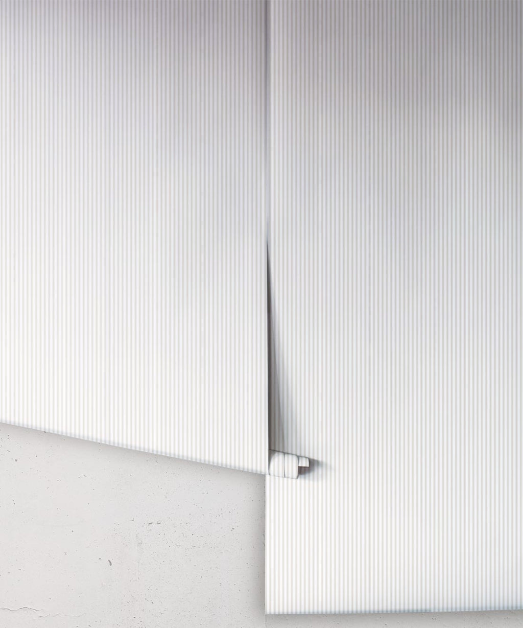 Ticking Stripe Wallpaper, Natural