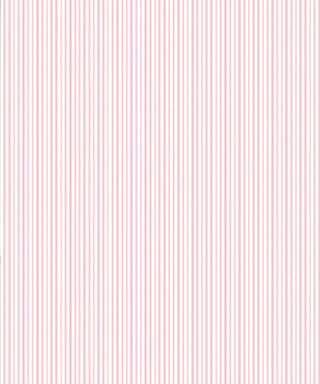 Ticking Stripe Wallpaper, Pink