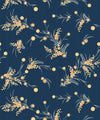 Wattle Wallpaper, Blue