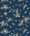Wattle Wallpaper, Blue