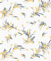 Wattle Wallpaper, White