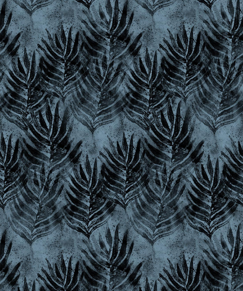 Shibori Leaf Wallpaper, Evening Silhouette