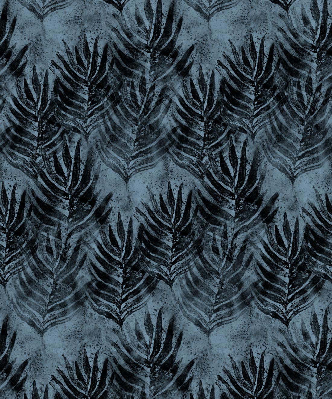 Shibori Leaf Wallpaper, Evening Silhouette