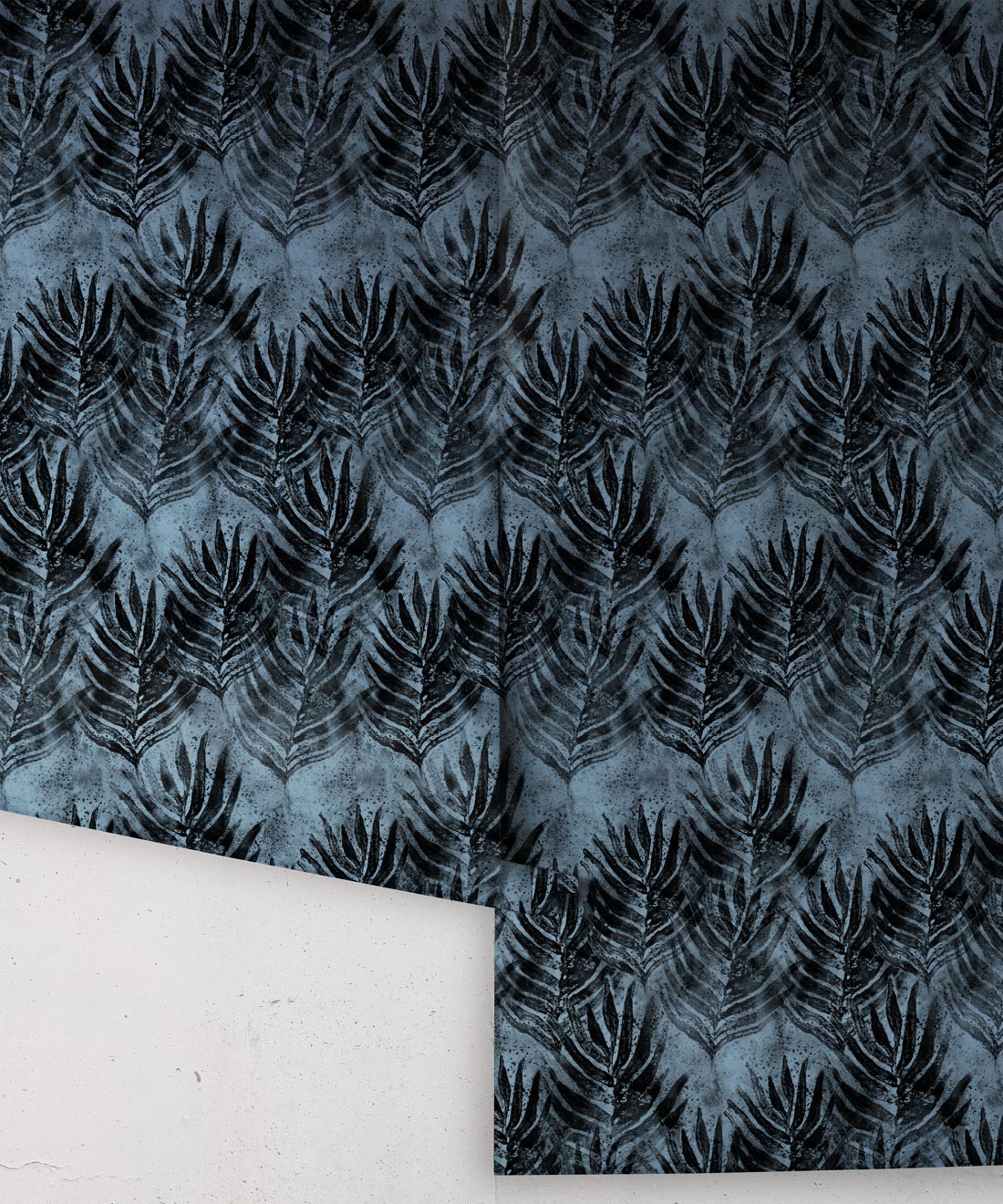 Shibori Leaf Wallpaper, Evening Silhouette