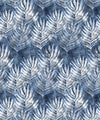 Shibori Leaf Wallpaper, Indigo