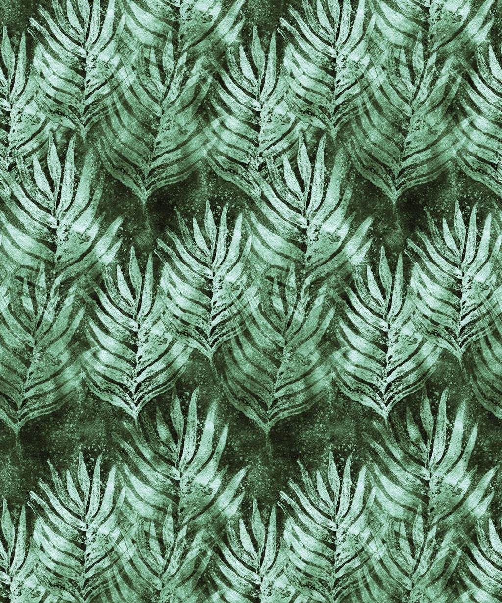 Shibori Leaf Wallpaper, Rainforest
