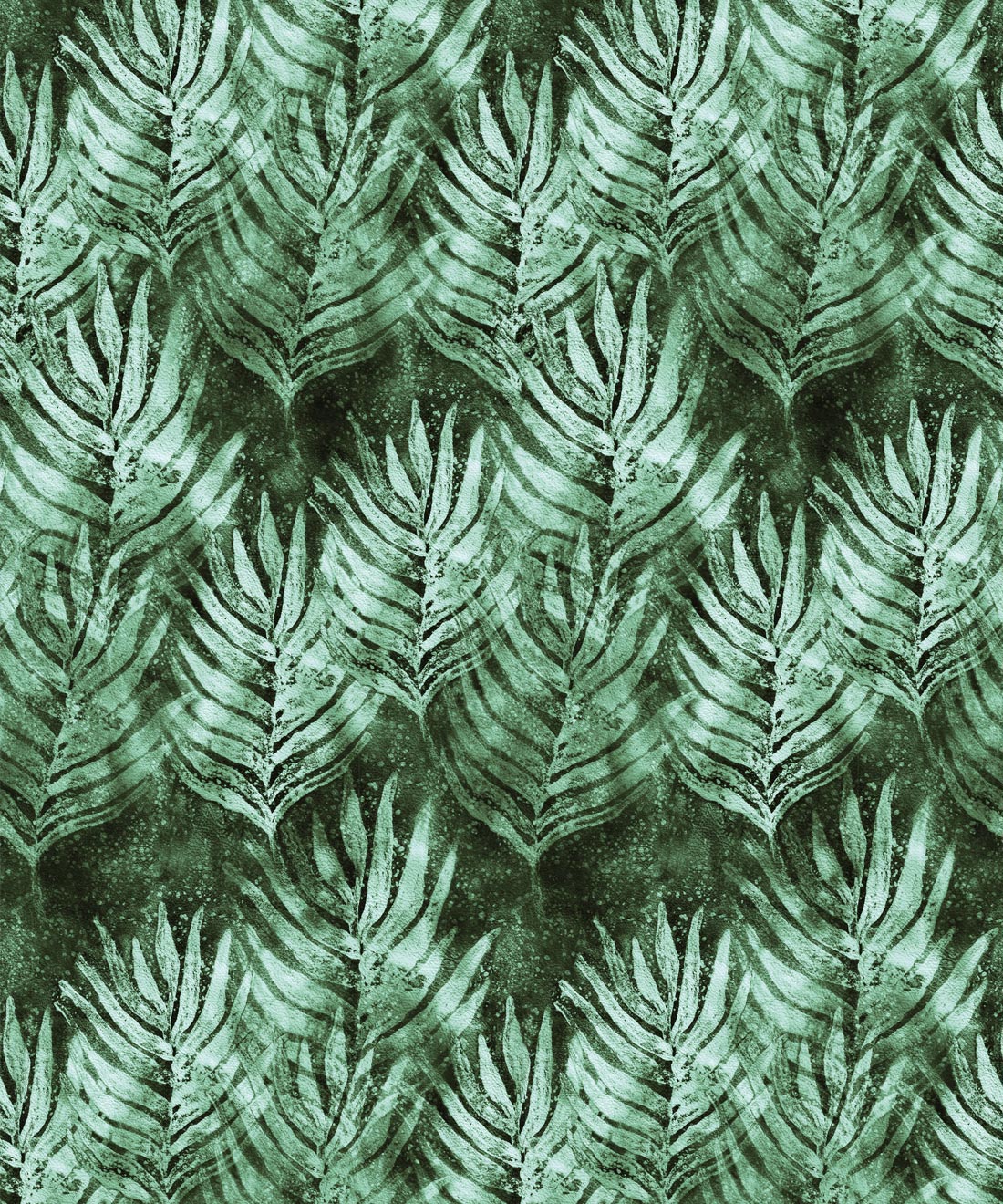 Shibori Leaf Wallpaper, Rainforest