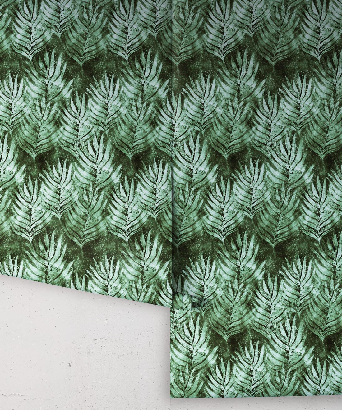 Shibori Leaf Wallpaper, Rainforest