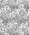 Shibori Leaf Wallpaper, Silver