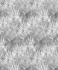 Shibori Leaf Wallpaper, Silver
