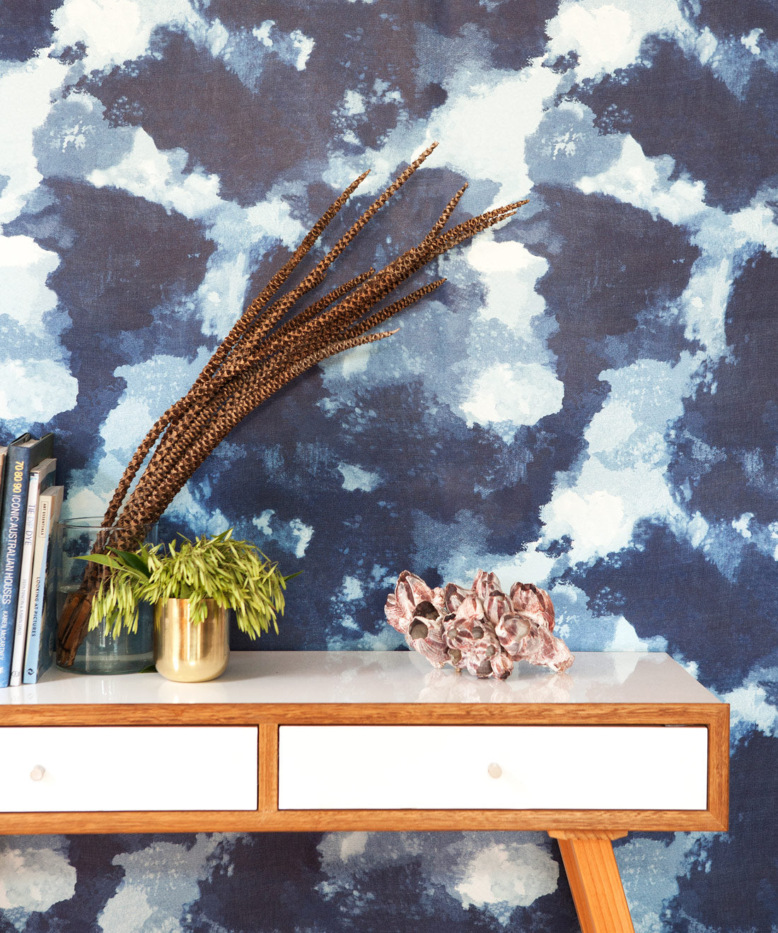 Autumn Path Wallpaper, Indigo