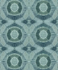 Aztec Suns Wallpaper, Hunter Green