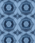 Aztec Suns Wallpaper, Indigo