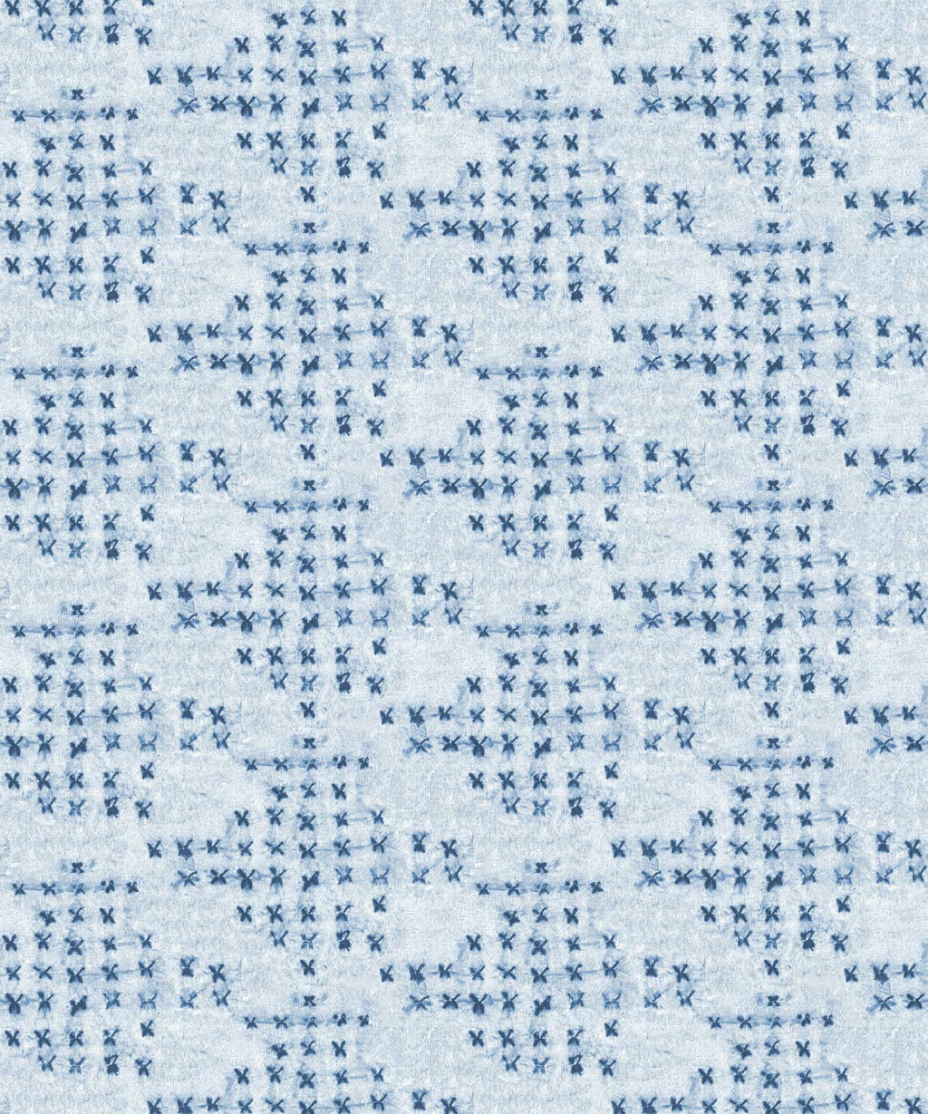 Barre Reverse Wallpaper, Indigo