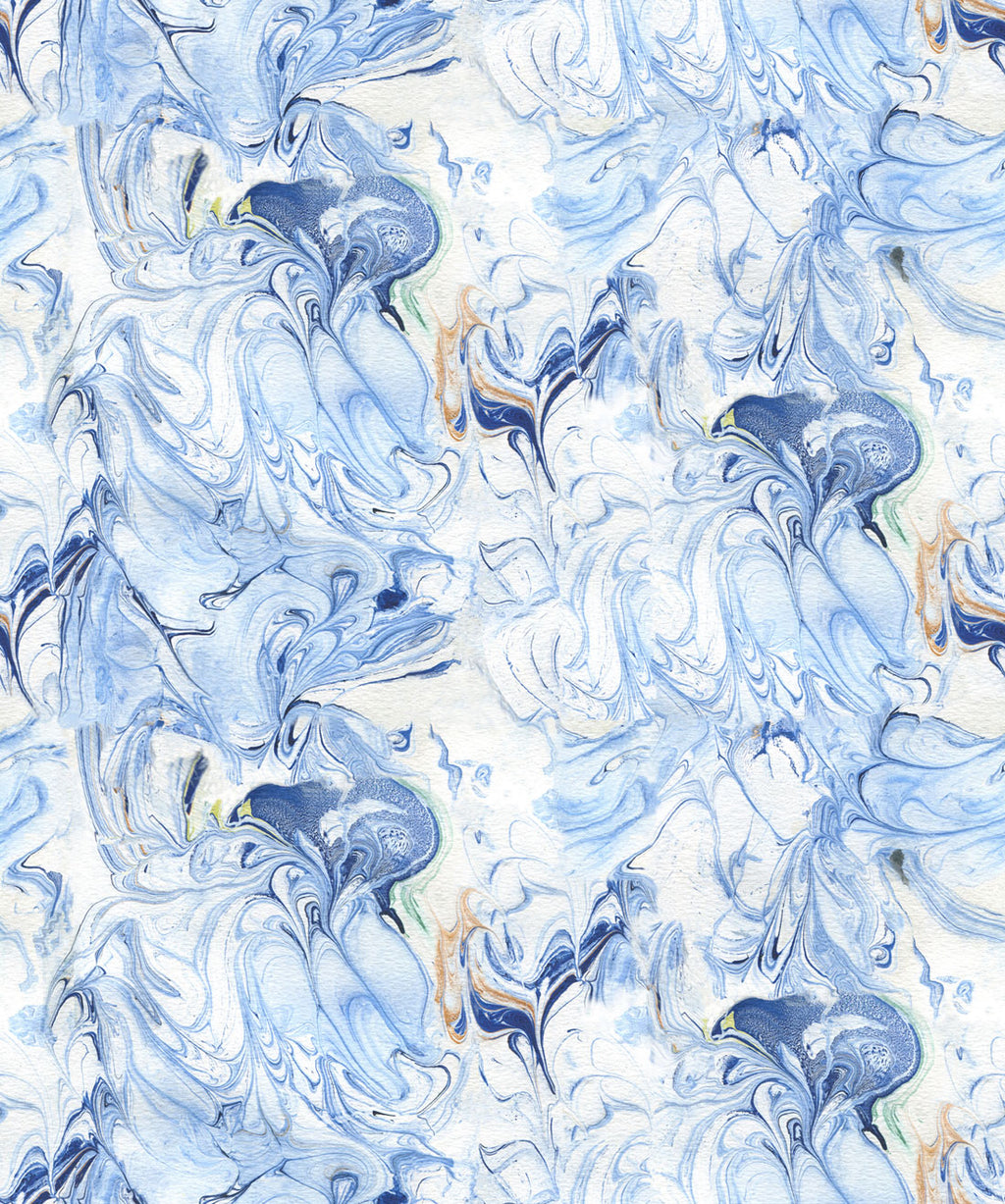 Shibori Birds Wallpaper