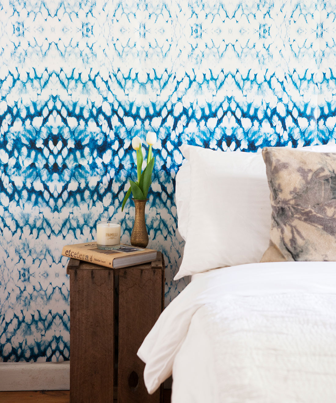 Entomology Wallpaper, Indigo