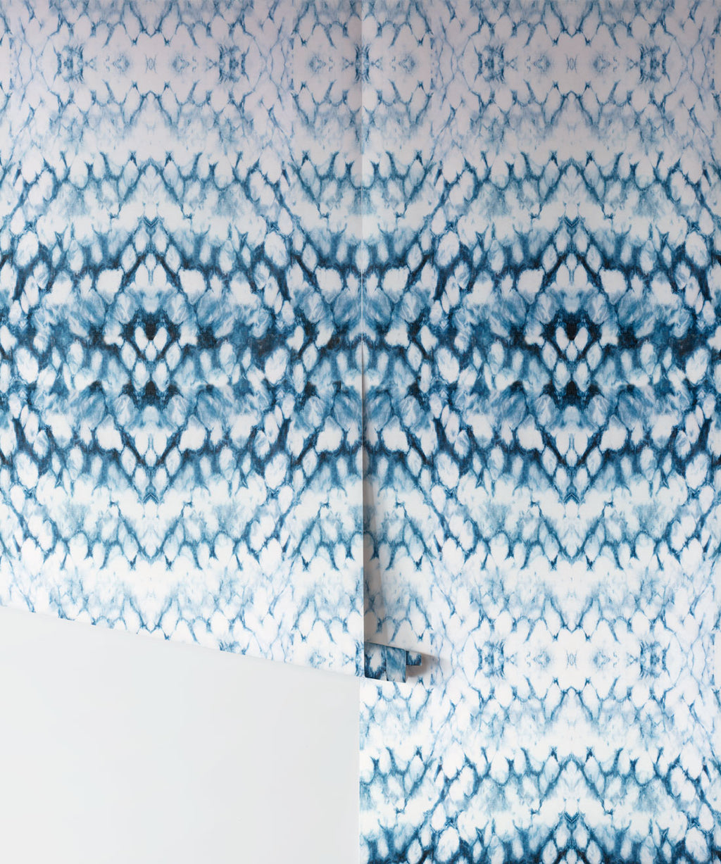 Entomology Wallpaper, Indigo