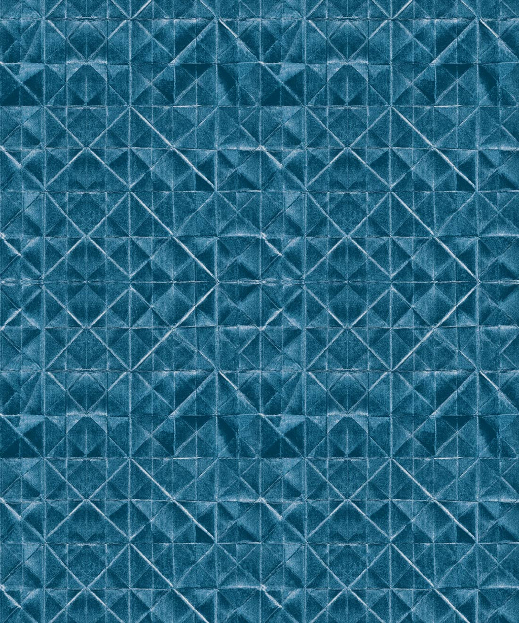 Fold Wallpaper, Indigo