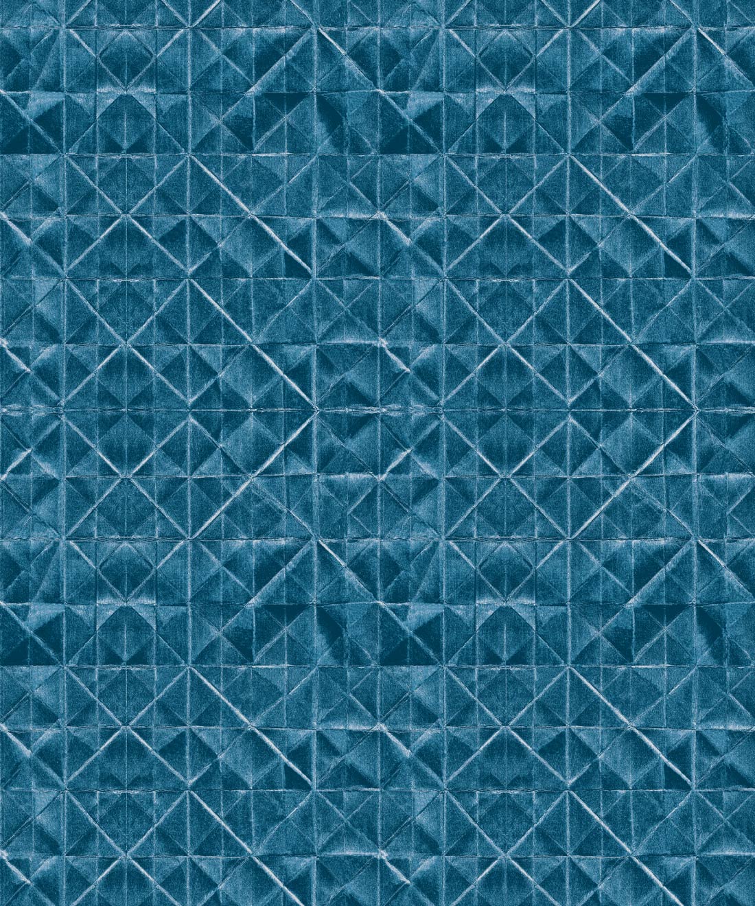 Fold Wallpaper, Indigo