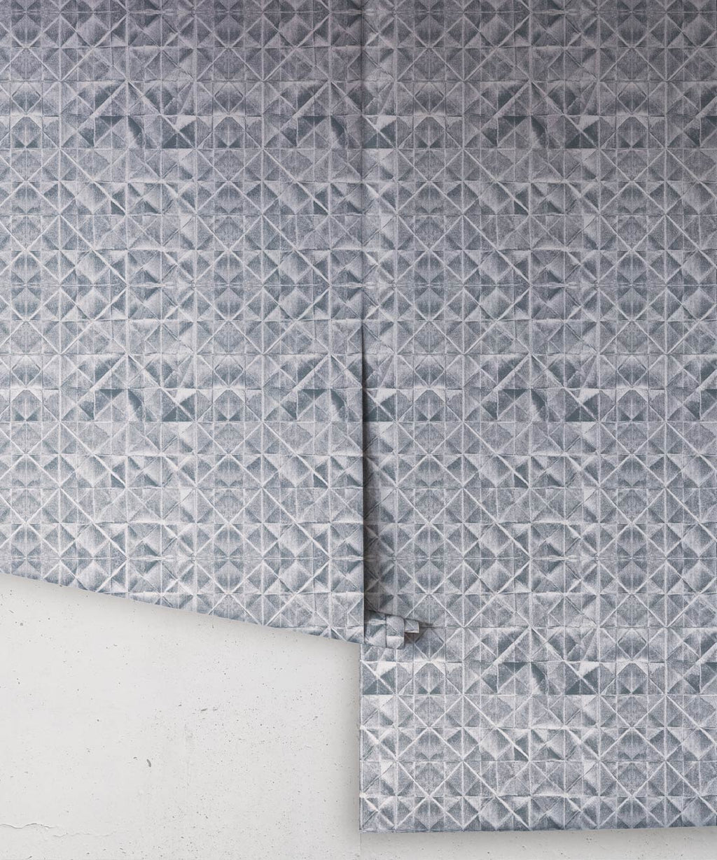 Fold Wallpaper, Silver
