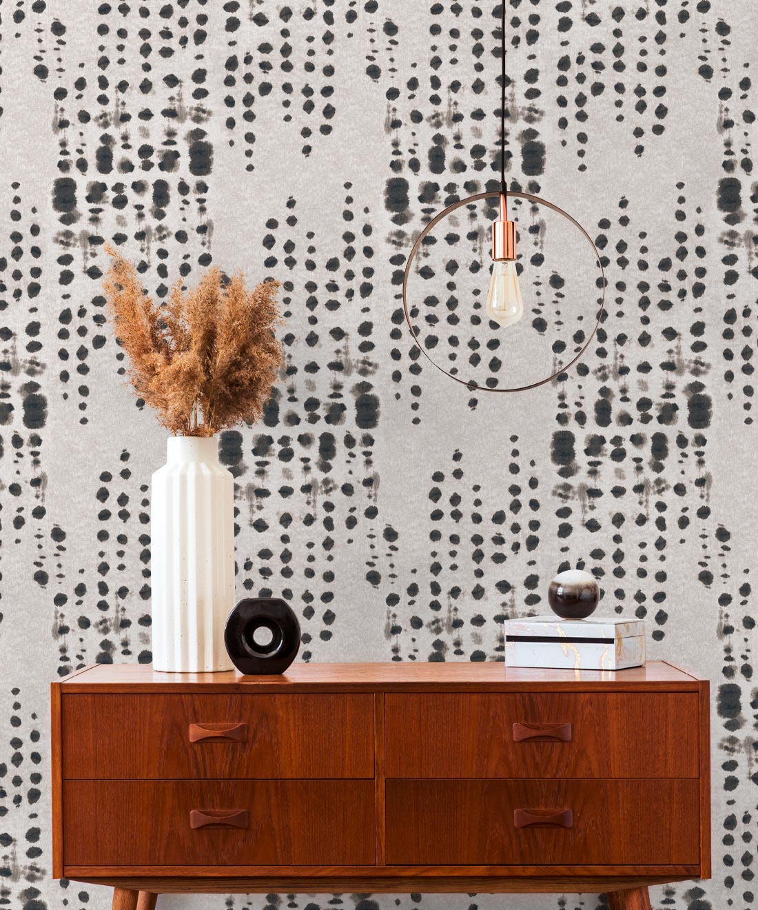 Love Note Wallpaper, Charcoal